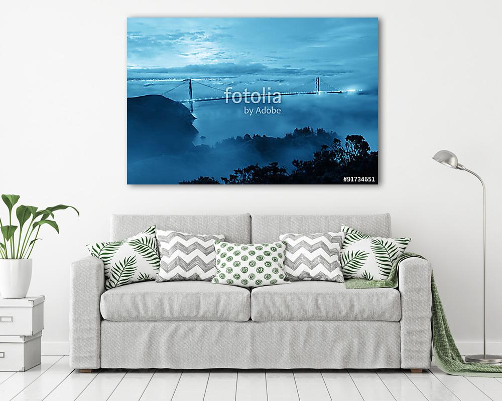 Golden Gate híd (keretezett kép) - vászonkép, falikép otthonra és irodába