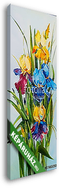 Eredeti olajfestés Iris - vászonkép 3D látványterv