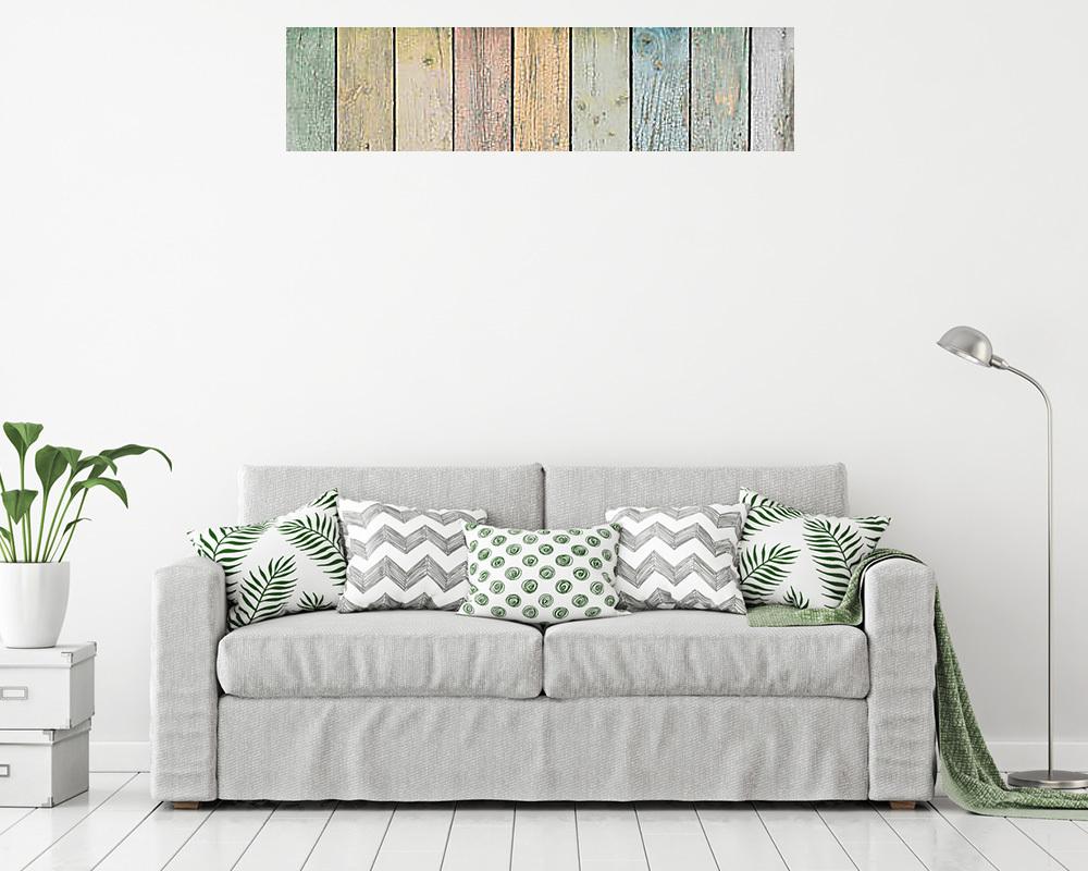 wood background or texture with pastel colored planks - vászonkép, falikép vásárlás wood background or texture with pastel colored planks (keretezett kép) - vászonkép, falikép otthonra és irodába