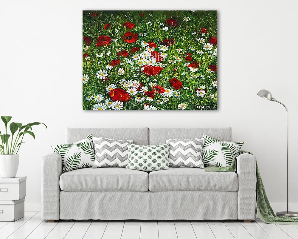 Flower fields (poszter) - vászonkép, falikép otthonra és irodába