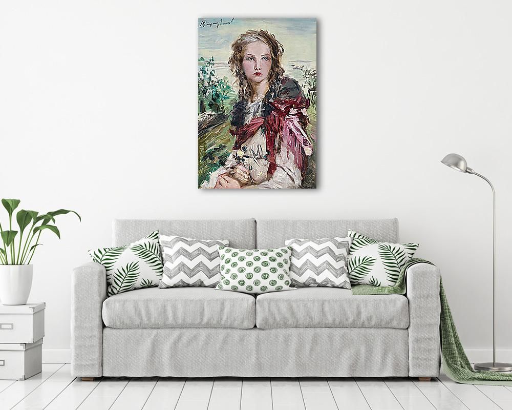 Lány sárga rózsával - vászonkép, falikép vásárlás Lány sárga rózsával (vászonkép) - vászonkép, falikép otthonra és irodába