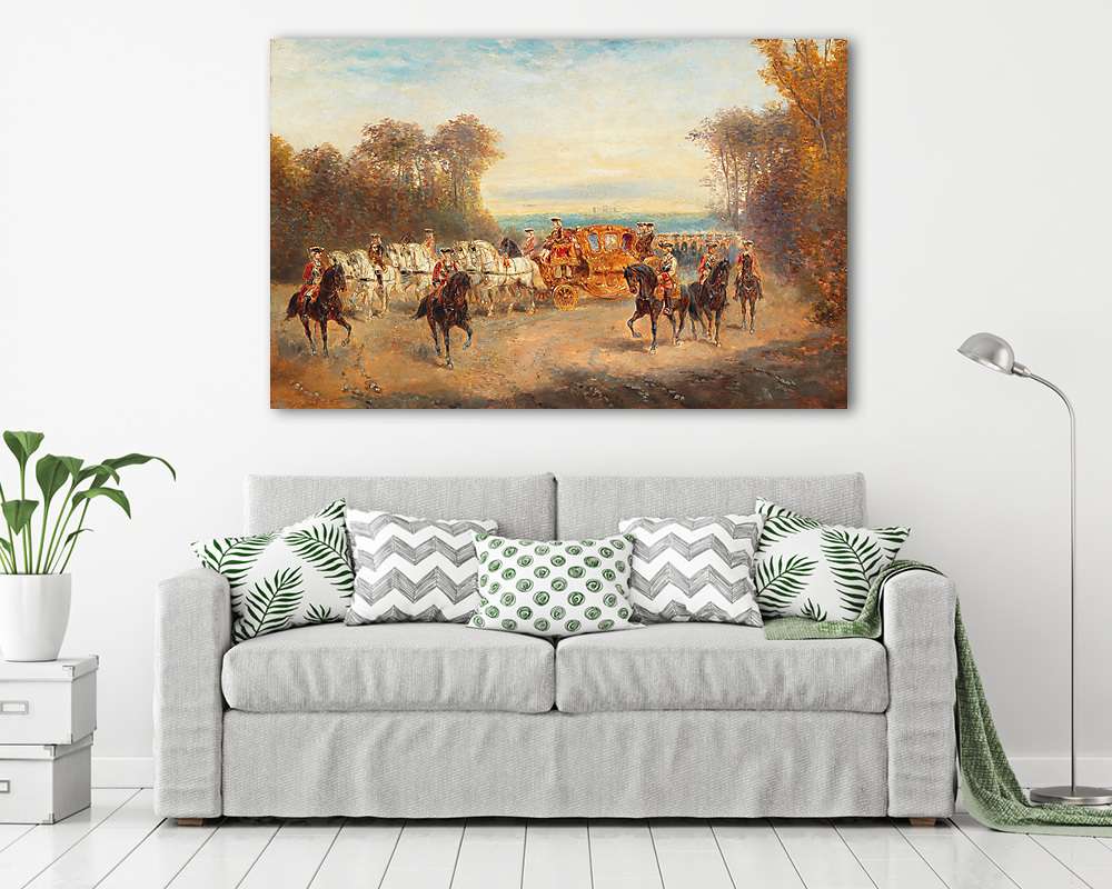 Mária Terézia kikocsikázása (poszter) - vászonkép, falikép otthonra és irodába