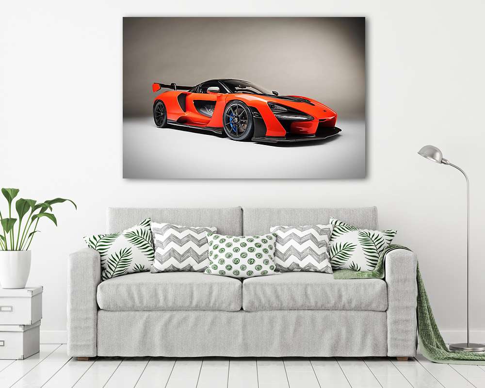 McLaren Senna - semleges háttérrel (vászonkép) - vászonkép, falikép otthonra és irodába