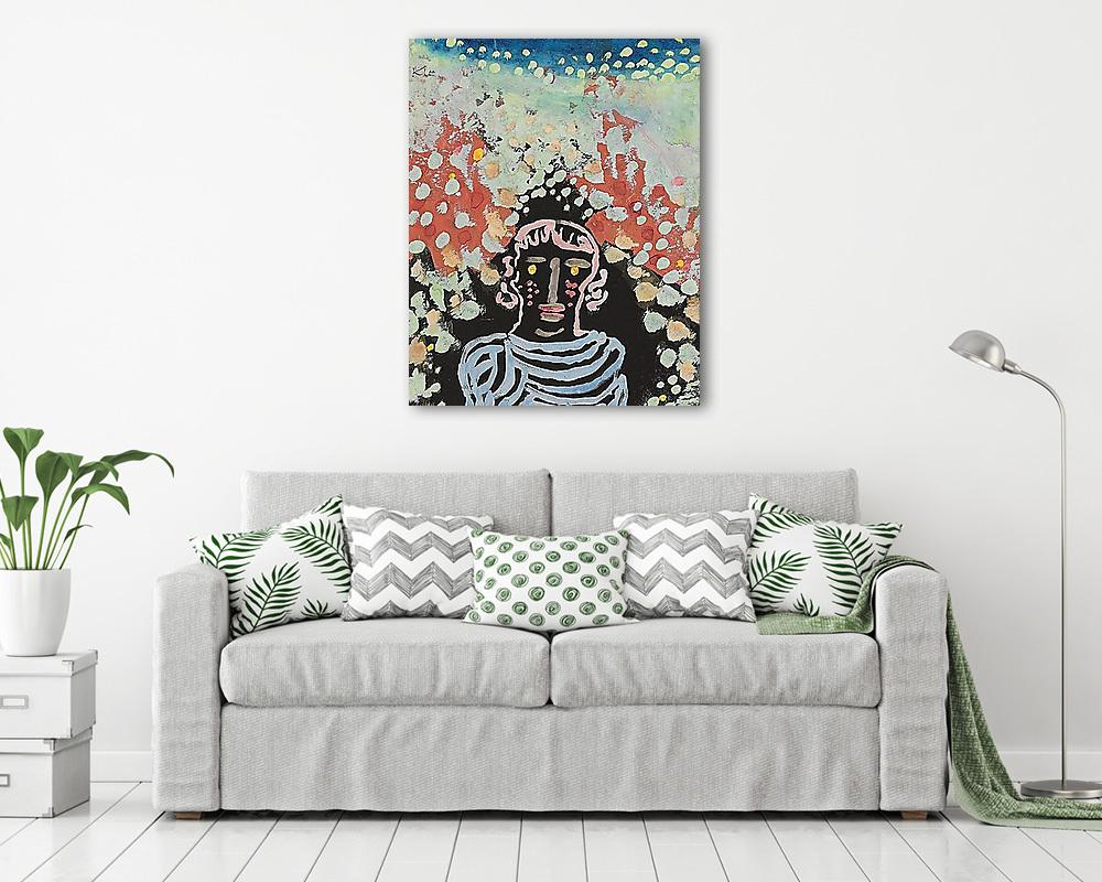 Portré a lugasban (1930) (többrészes kép) - vászonkép, falikép otthonra és irodába