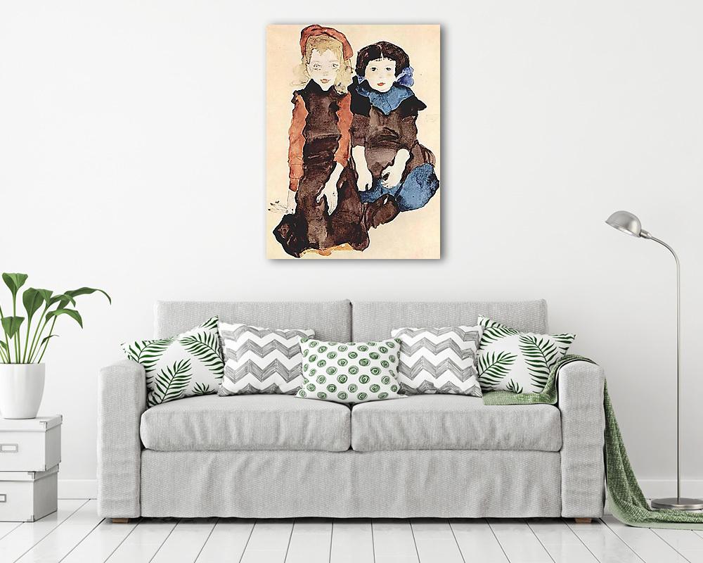 Kislányok - vászonkép, falikép vásárlás Kislányok (bögre) - vászonkép, falikép otthonra és irodába