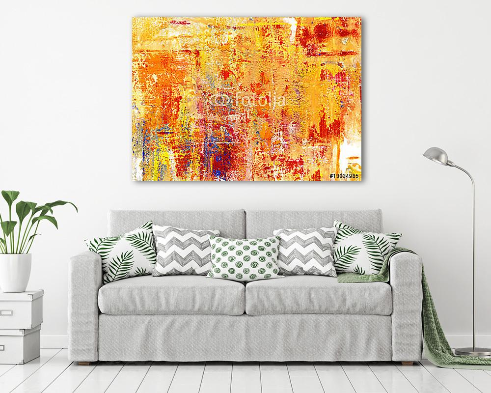 Kézzel festett háttér. SAJÁT KÉSZÍTÉSŰ. (keretezett kép) - vászonkép, falikép otthonra és irodába