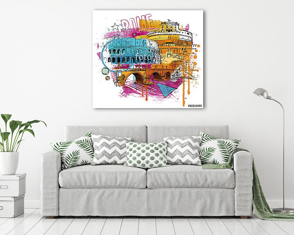 Rómában (vászonkép) - vászonkép, falikép otthonra és irodába