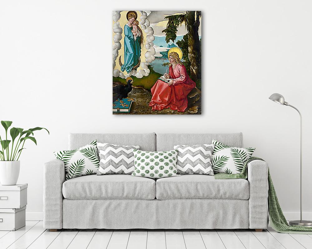 Szent János látomása Pátmosz szigetén (bögre) - vászonkép, falikép otthonra és irodába