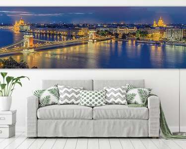 Budapest beleuchtet (vászonkép) - vászonkép, falikép otthonra és irodába