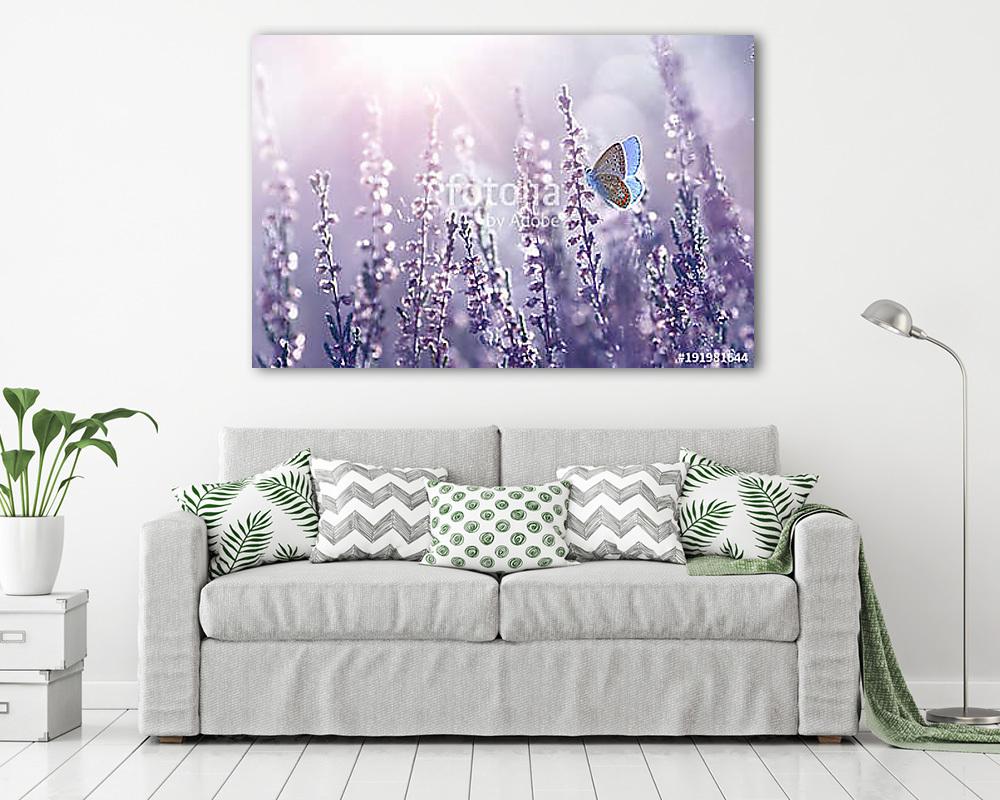 Surprisingly beautiful  colorful floral background. Heather flow - vászonkép, falikép vásárlás Surprisingly beautiful  colorful floral background. Heather flow (vászonkép) - vászonkép, falikép otthonra és irodába