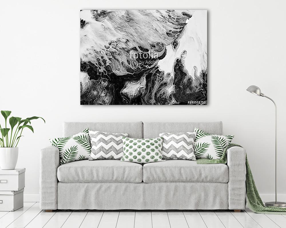 Creative abstract hand painted background, wallpaper, texture, close-up fragment of acrylic painting on canvas with brush stroke (vászonkép) - vászonkép, falikép otthonra és irodába