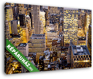 Metropolisz - New York - vászonkép 3D látványterv
