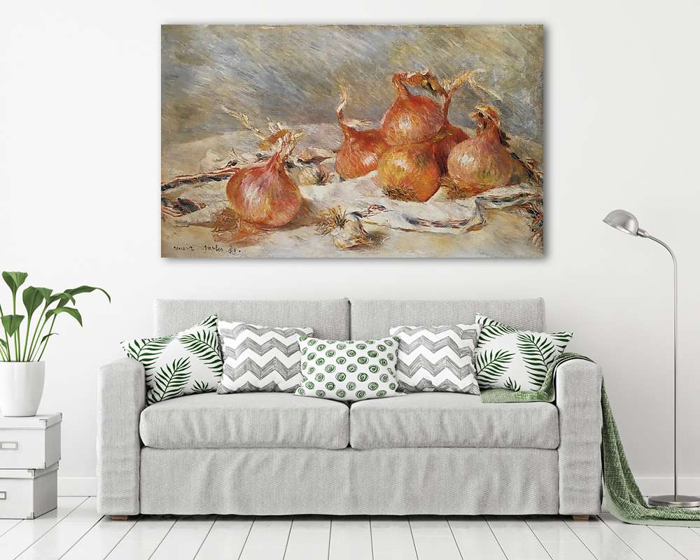 Hagymák c.1881 - vászonkép, falikép vásárlás Hagymák c.1881 (fotótapéta) - vászonkép, falikép otthonra és irodába