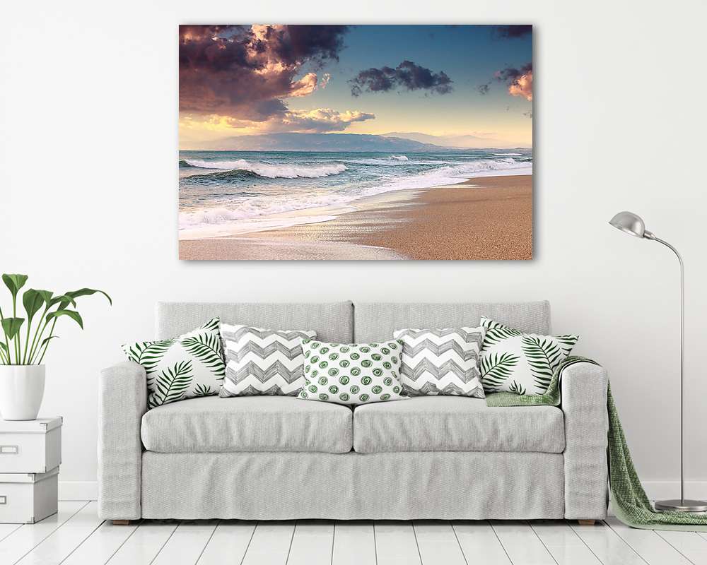Tengeri naplementekor - vászonkép, falikép vásárlás Tengeri naplementekor (poszter) - vászonkép, falikép otthonra és irodába