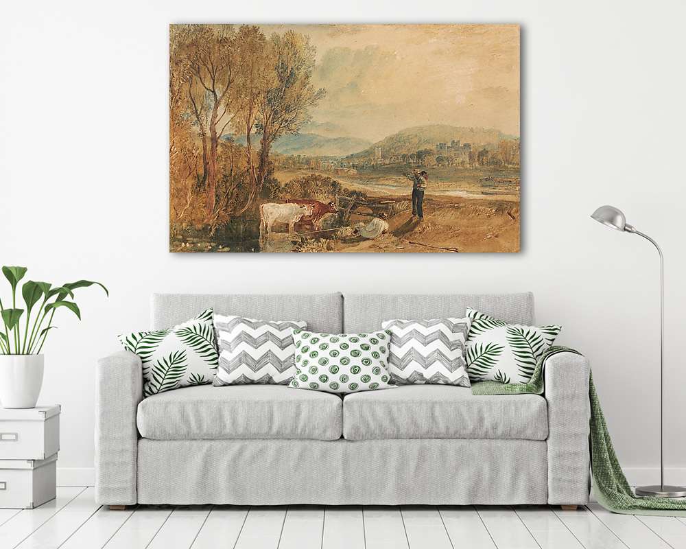 Lulworth Kastély, Dorset (többrészes kép) - vászonkép, falikép otthonra és irodába