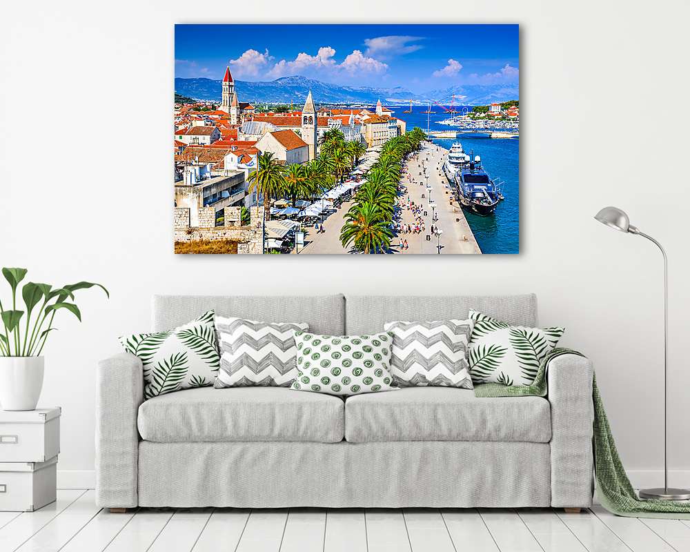Trogir kikötő (fotótapéta) - vászonkép, falikép otthonra és irodába