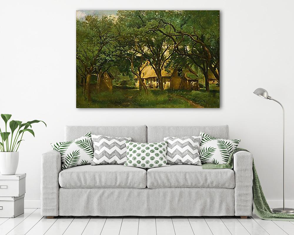 A Toutain farm, Honfleur-nél (többrészes kép) - vászonkép, falikép otthonra és irodába