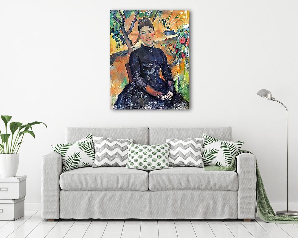 Portré Cézanne asszonyságról az üvegházban (poszter)