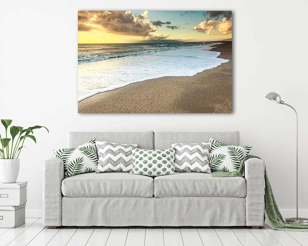 Tengeri naplementekor - vászonkép, falikép vásárlás Tengeri naplementekor (vászonkép) - vászonkép, falikép otthonra és irodába