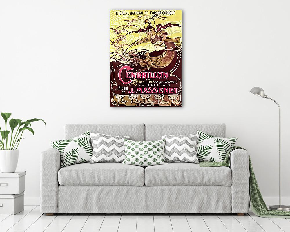 J. Massenet Cendrillon Conte de Fées (keretezett kép) - vászonkép, falikép otthonra és irodába