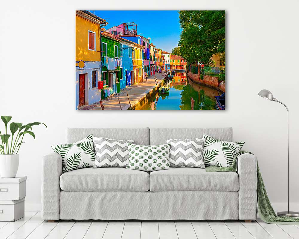 Burano, Olaszország - vászonkép, falikép vásárlás Burano, Olaszország (bögre) - vászonkép, falikép otthonra és irodába