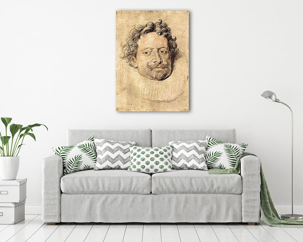 Don Diego Messia portréja (keretezett kép) - vászonkép, falikép otthonra és irodába