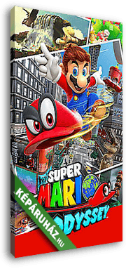 Super Mario Odyssey - hivatalos poszter (függőleges) - vászonkép 3D látványterv
