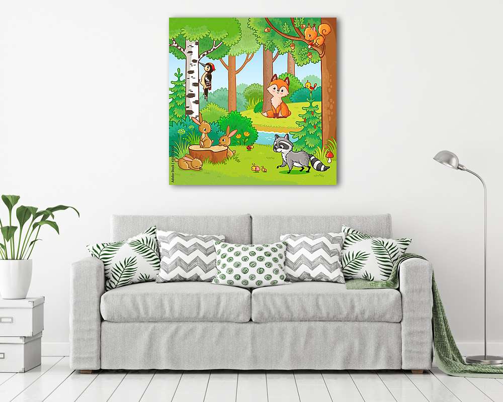 Erdei állatok 3. - vászonkép, falikép vásárlás Erdei állatok 3. (vászonkép) - vászonkép, falikép otthonra és irodába