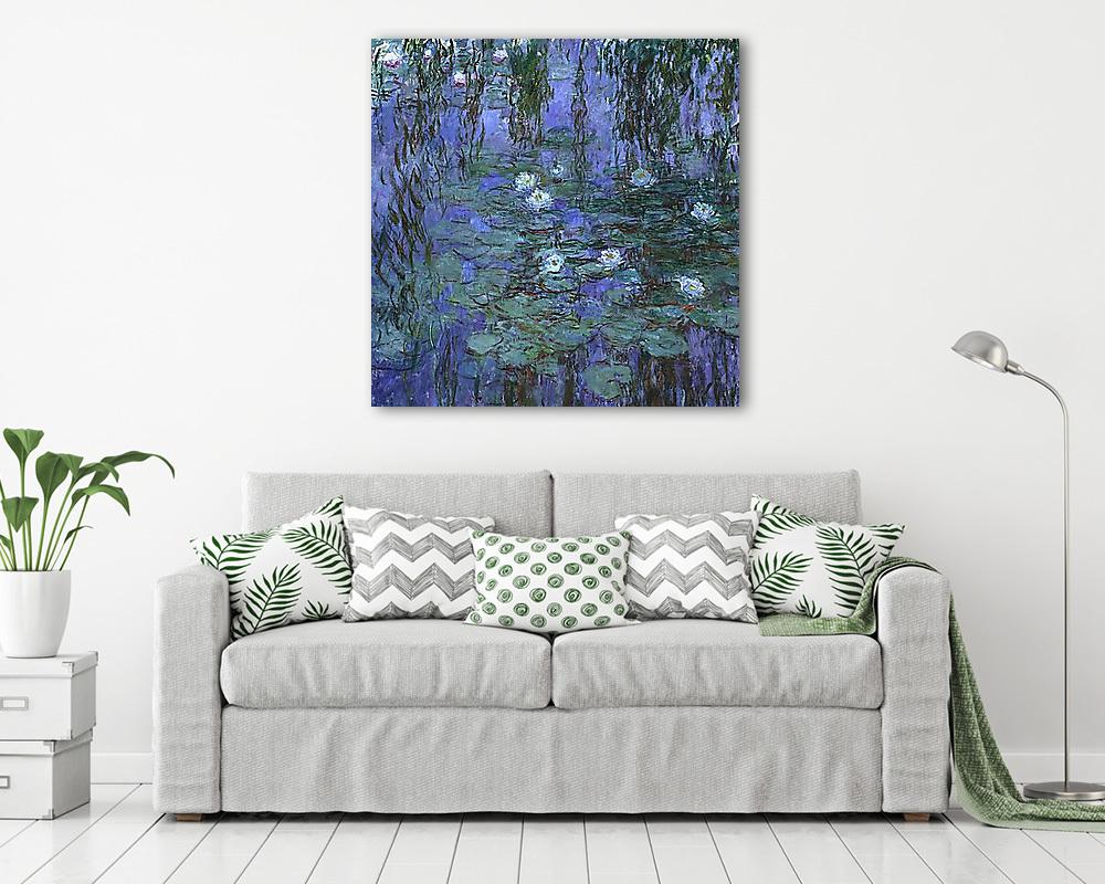 Kék tavirózsák (1918 körül) - vászonkép, falikép vásárlás Kék tavirózsák (1918 körül) (bögre) - vászonkép, falikép otthonra és irodába