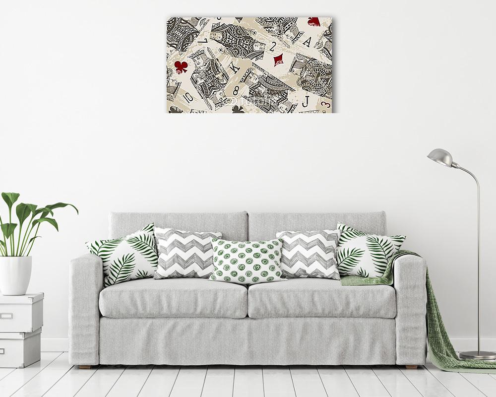 Poker (többrészes kép) - vászonkép, falikép otthonra és irodába