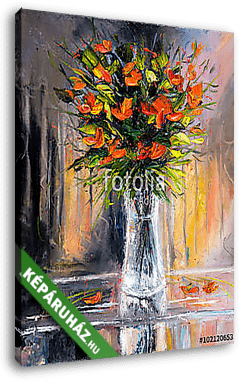 Flower bouquet - vászonkép 3D látványterv