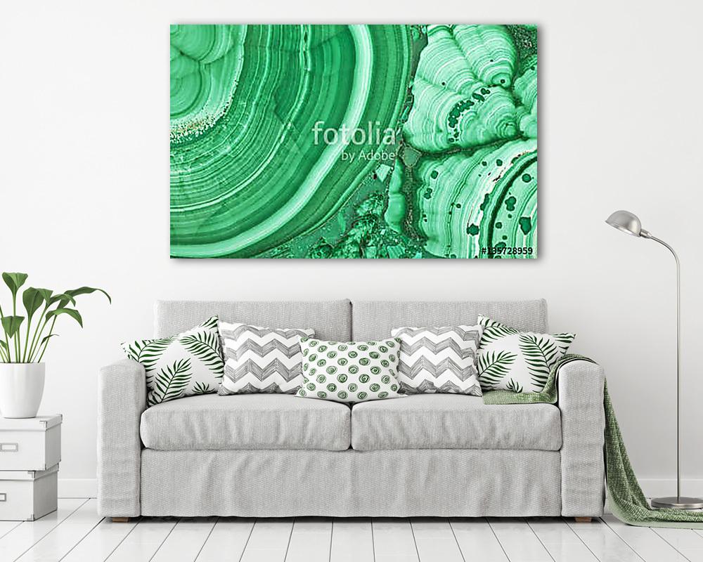 green malachite beautiful texture macro (poszter) - vászonkép, falikép otthonra és irodába