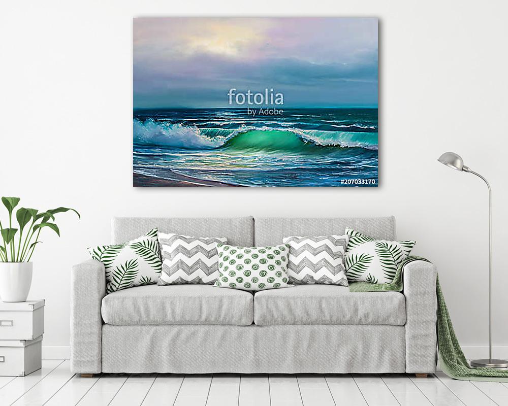 painting seascape - vászonkép, falikép vásárlás painting seascape (fotótapéta) - vászonkép, falikép otthonra és irodába