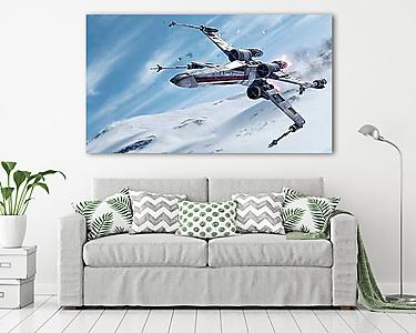 Star Wars: Battlefront - Walker Assault videójáték téma (vászonkép) - vászonkép, falikép otthonra és irodába