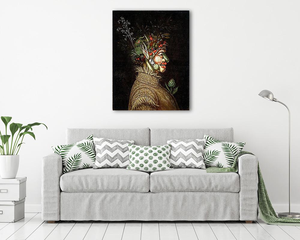 Nyár, allegorikus portré (vászonkép) - vászonkép, falikép otthonra és irodába