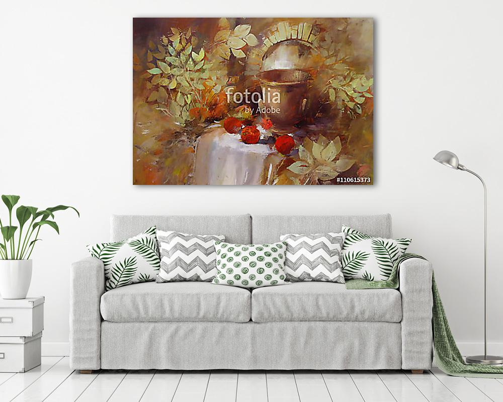 csendélet kézzel készített festmény - vászonkép, falikép vásárlás csendélet kézzel készített festmény (keretezett kép) - vászonkép, falikép otthonra és irodába