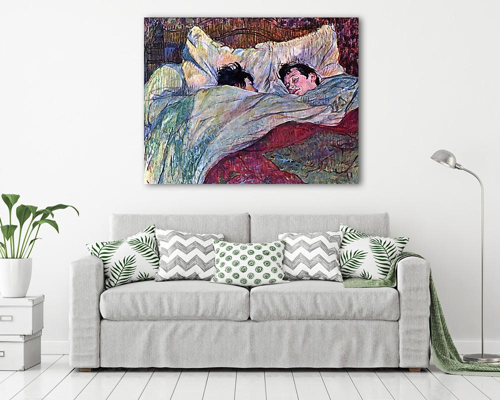Alvó pár (keretezett kép) - vászonkép, falikép otthonra és irodába