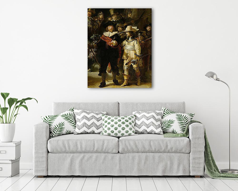 Éjjeli őrjárat (részlet) - vászonkép, falikép vásárlás Éjjeli őrjárat (részlet) (többrészes kép) - vászonkép, falikép otthonra és irodába