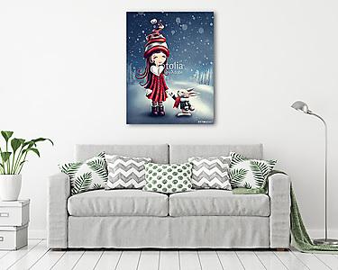 Téli séta (vászonkép) - vászonkép, falikép otthonra és irodába
