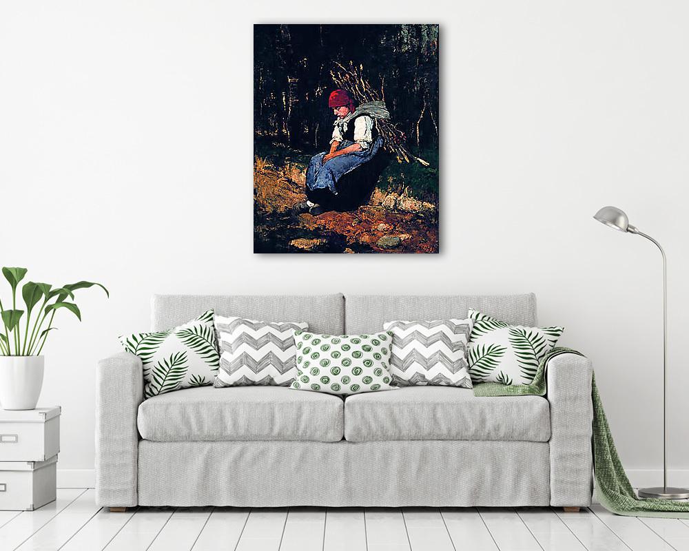 Rőzsehordó nő (bögre) - vászonkép, falikép otthonra és irodába