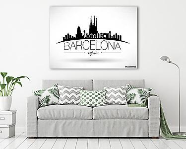 Barcelona City Typography Design (vászonkép) - vászonkép, falikép otthonra és irodába