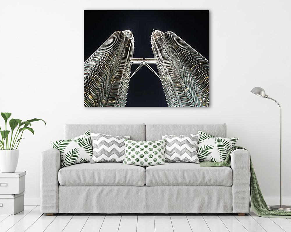 Petrona tornyok Kuala Lumpur - vászonkép, falikép vásárlás Petrona tornyok Kuala Lumpur (vászonkép) - vászonkép, falikép otthonra és irodába