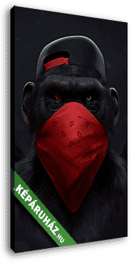 Bölcs majom 2. - (Közép, Nem beszél) - vászonkép 3D látványterv
