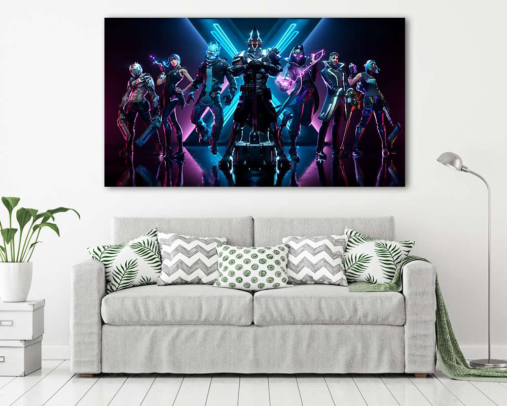Fortnite - Sötétség (vászonkép) - vászonkép, falikép otthonra és irodába