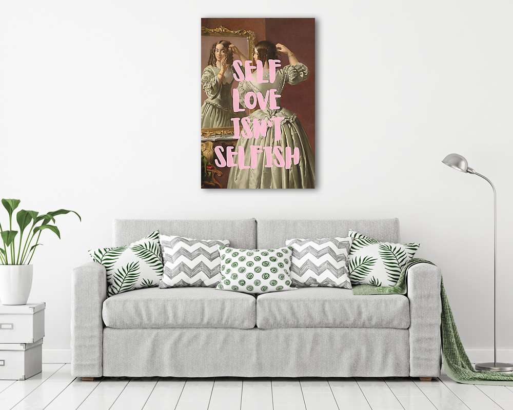 Self love isn't selfish 2. (Barokk & Graffiti) (vászonkép) - vászonkép, falikép otthonra és irodába
