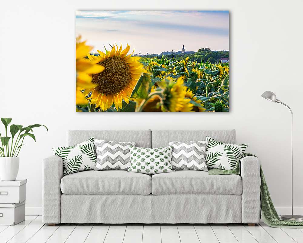 Napraforgók a határban (bögre) - vászonkép, falikép otthonra és irodába