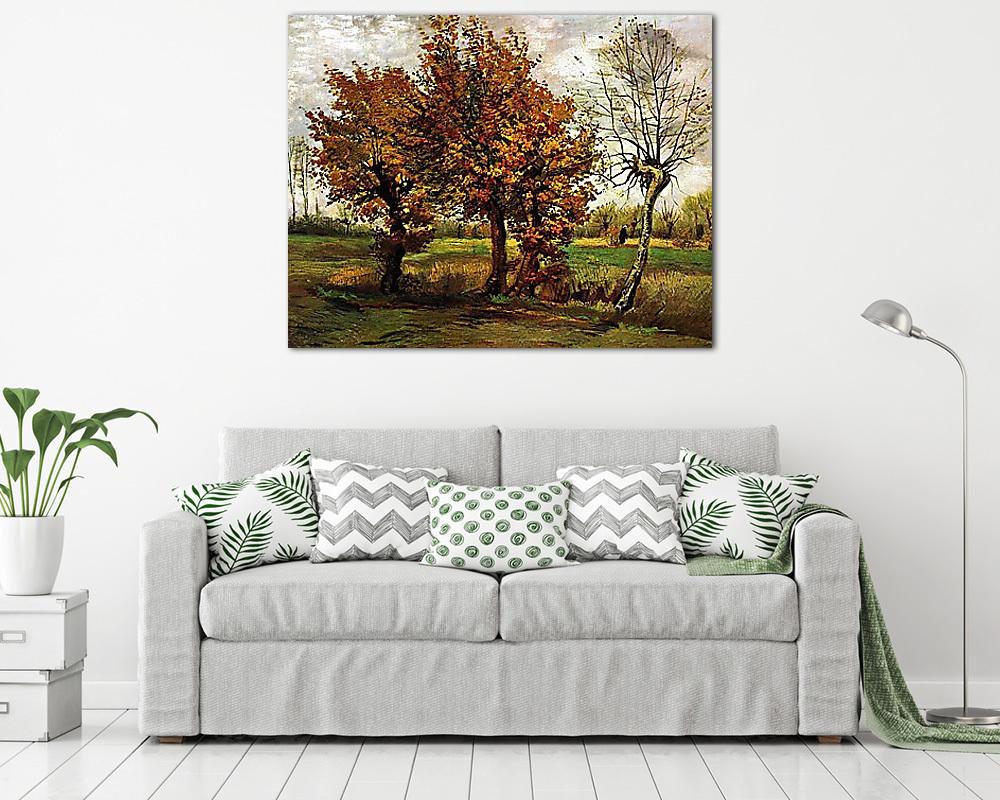 Őszi tájkép négy fával (1885) - vászonkép, falikép vásárlás Őszi tájkép négy fával (1885) (bögre) - vászonkép, falikép otthonra és irodába