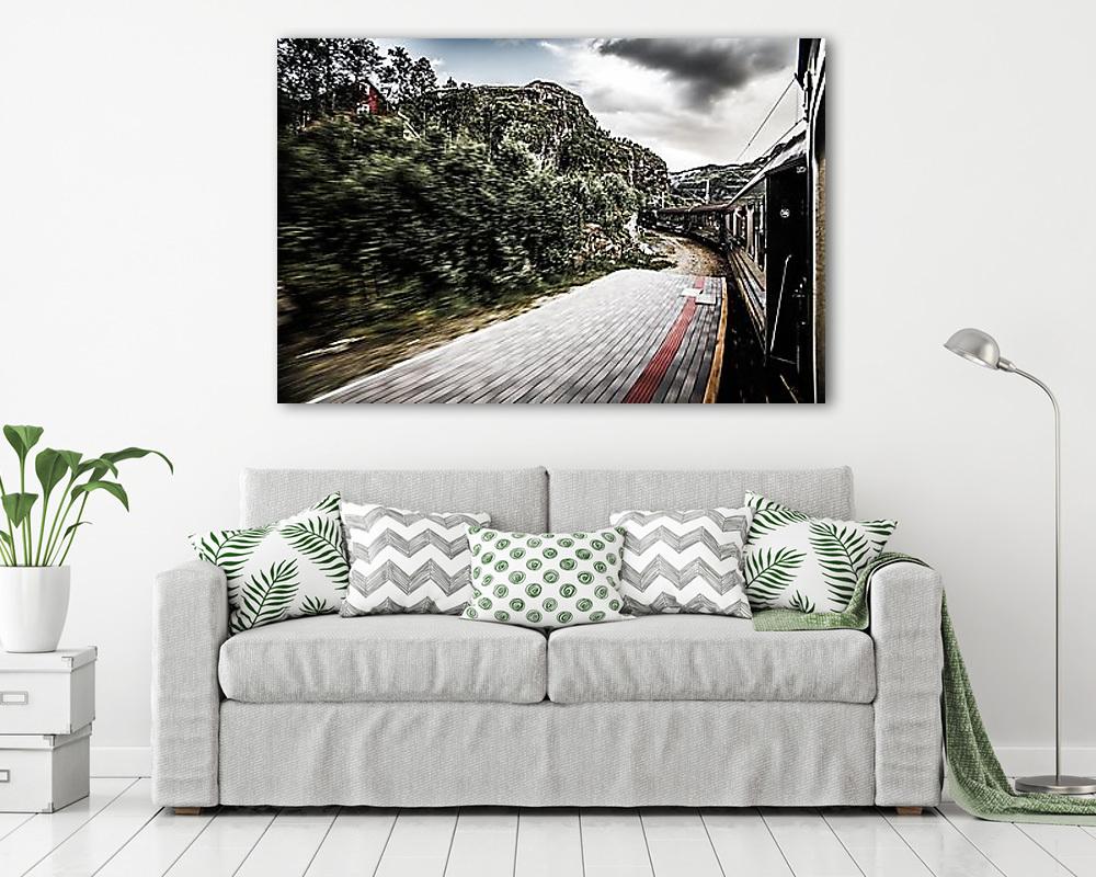 Robogó vonat (vászonkép) - vászonkép, falikép otthonra és irodába