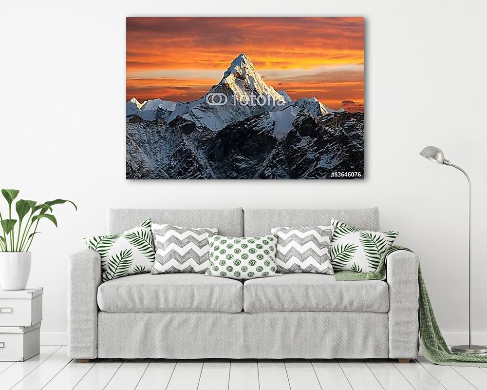 Ama Dablam az Everest Base Camp felé vezető úton - vászonkép, falikép vásárlás Ama Dablam az Everest Base Camp felé vezető úton (fotótapéta) - vászonkép, falikép otthonra és irodába