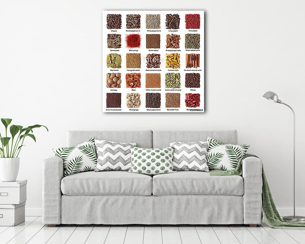 ndian fűszerek gyűjteménye címekkel (bögre) - vászonkép, falikép otthonra és irodába